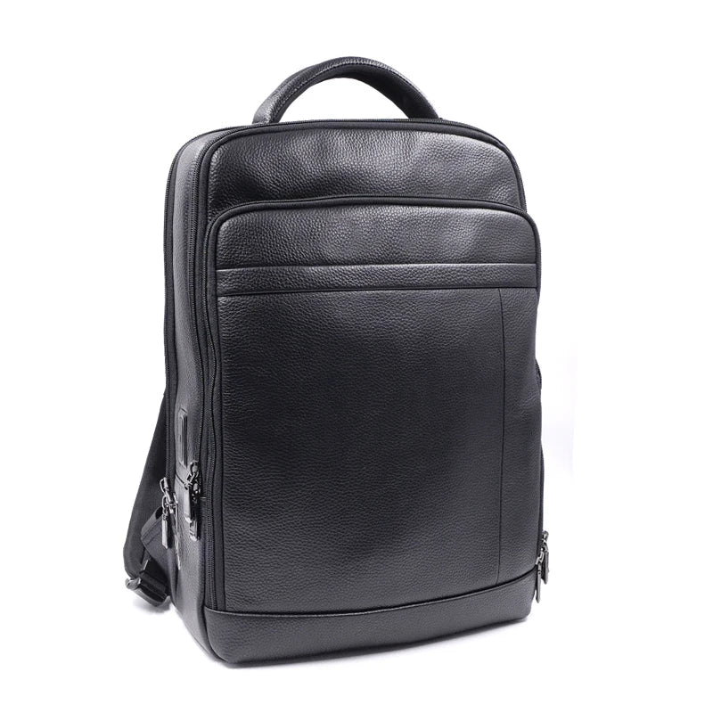 Premium Leder Rucksack mit Fingerabdruckschloss – Männer Anti-Diebstahl Rucksack | Brehn