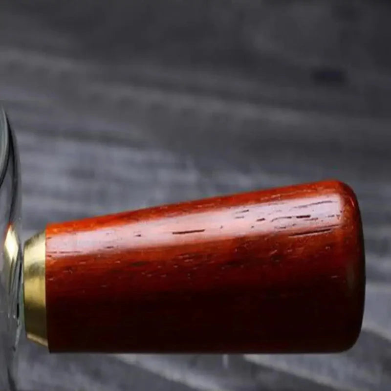 Borosilikatglas Teekanne Kessel Holzgriff Hitzebeständiger Teezubereiter | Brehn