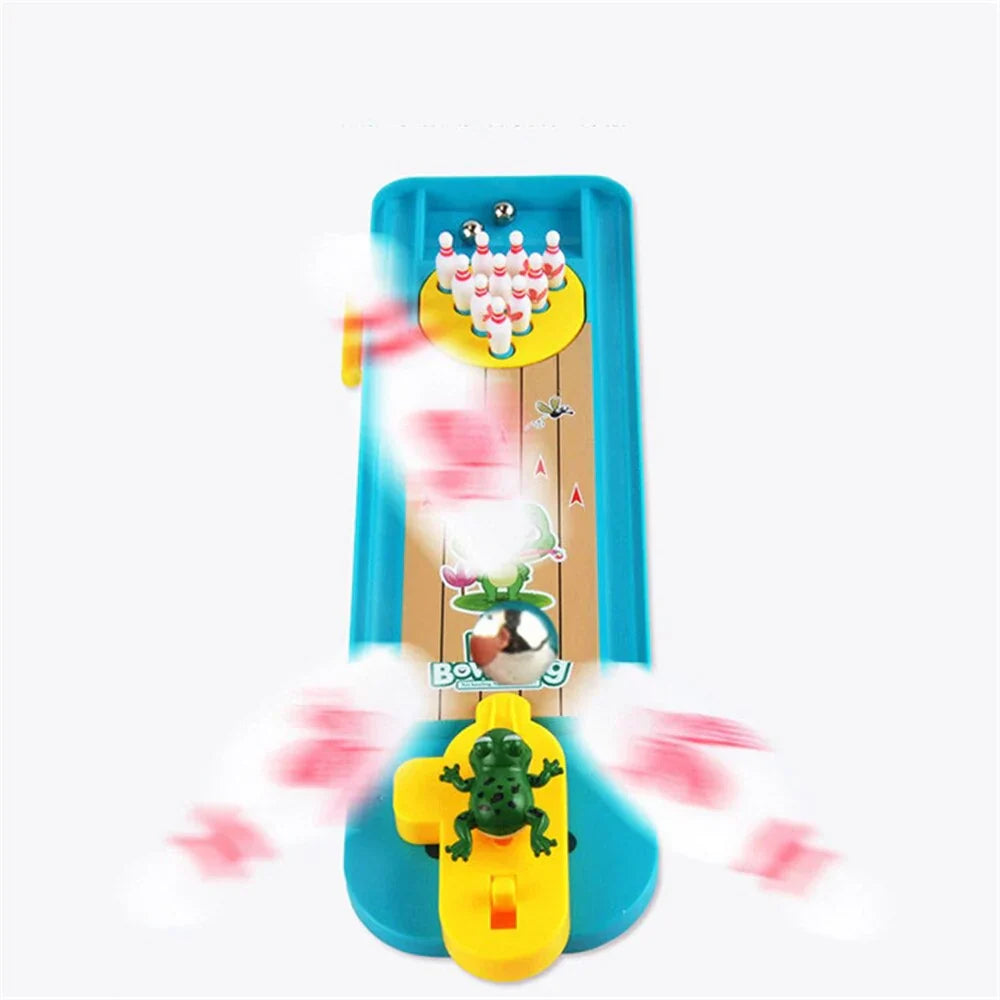 Brehn | Springfrosch Bowlingbahn - Fördert die Motorik - Mini Bowlingbahn