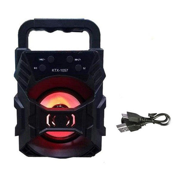 SoundPulse Wireless Lautsprecher – Bluetooth Lautsprecher mit FM, USB & Lichtshow | Brehn