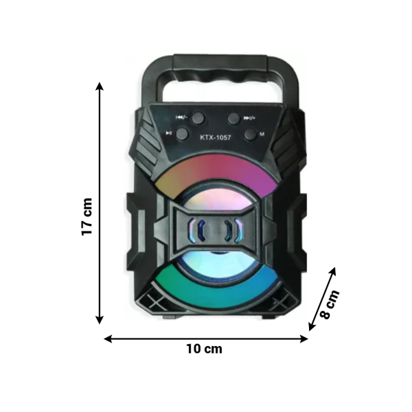 SoundPulse Wireless Lautsprecher – Bluetooth Lautsprecher mit FM, USB & Lichtshow | Brehn