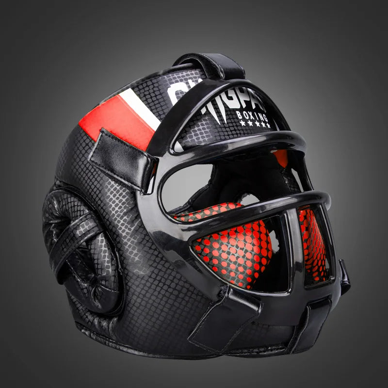 Brehn | Premium Kopfschutz mit Gesichtsschutzmaske – FightGuard