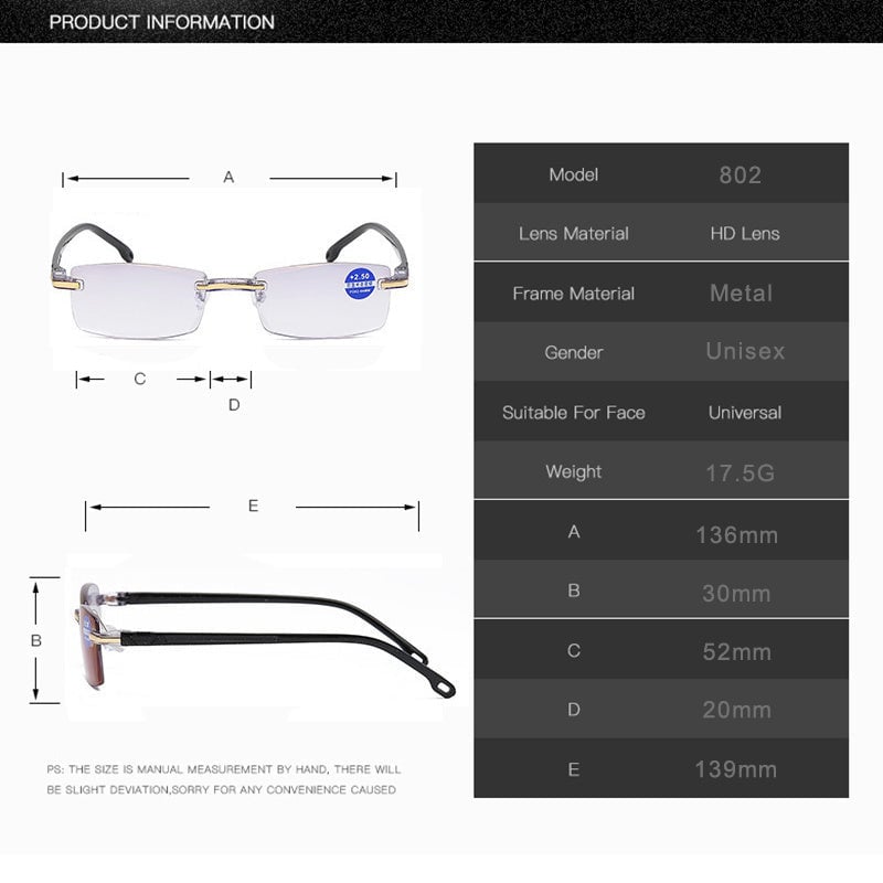 Brehn | Multifokale Anti-Blaulicht-Lesebrille – VisionPlus