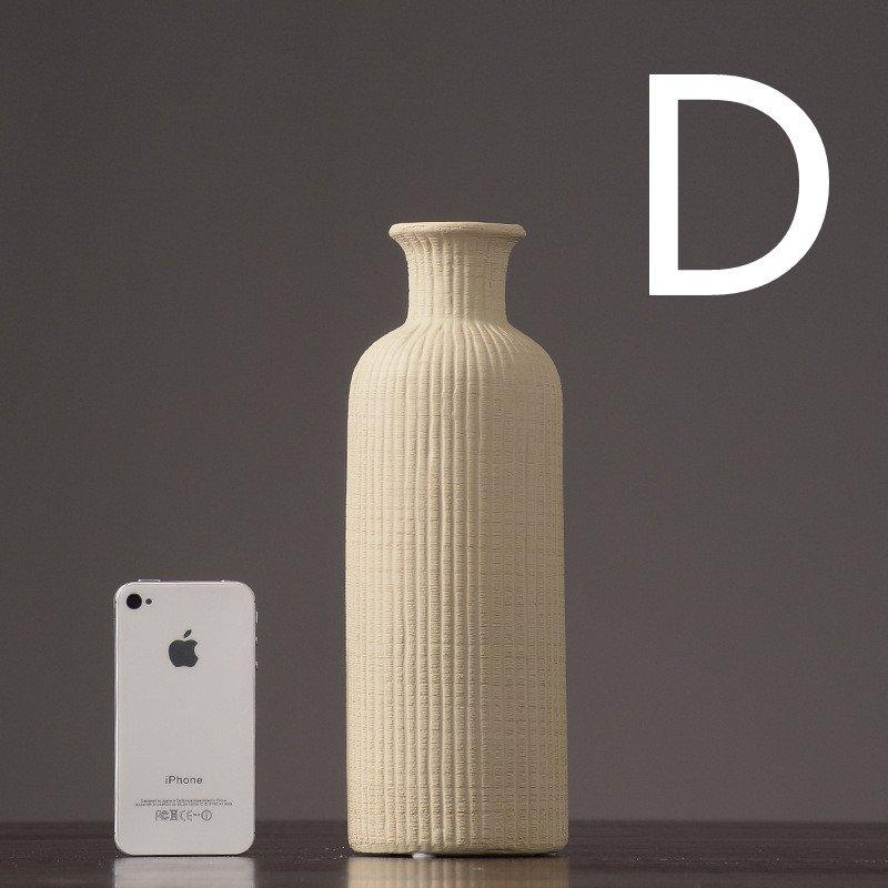 Braune, beige, graue Keramikvase │ Dekorationsartikel