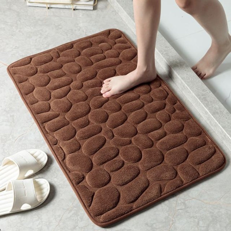 Pebble Design Badezimmermatte mit Memory Foam