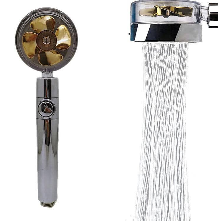 Duschkopf mit Hochdruck - verstellbares 360° drehbares Design - bis zu 40 % Wasserersparnis | Brehn