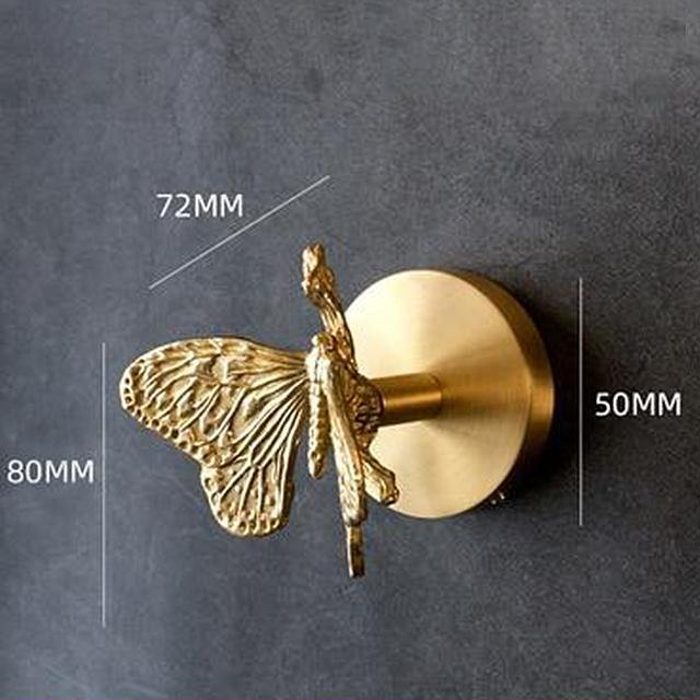 Goldene Messingwandhaken – Handgefertigte Tierdesigns für stylische Wanddekoration | Brehn