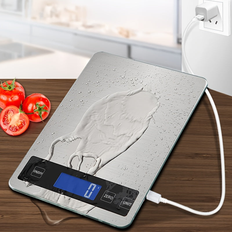 Digitale Küchenwaage 15 kg USB-aufladbar | Brehn