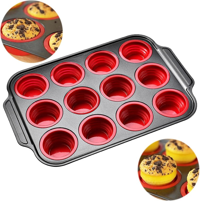 Brehn | Pressemitteilung Silikon Muffinform mit stabilem Metallrahmen