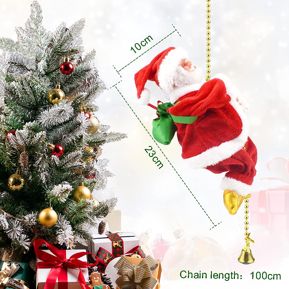 Kletternder Weihnachtsmann