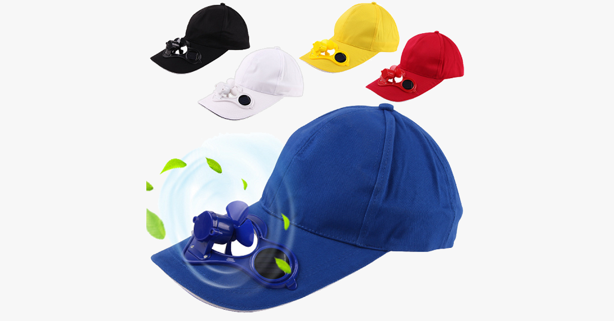 Solar Powered Cooling Fan Hat | Brehn
