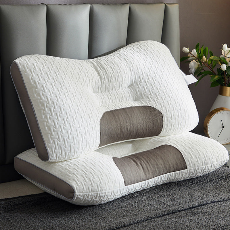 Brehn | LuxiRest Antibacterial Massage Pillow | Ergonomic Neck Support for Revitalizing Sleep and Relaxation