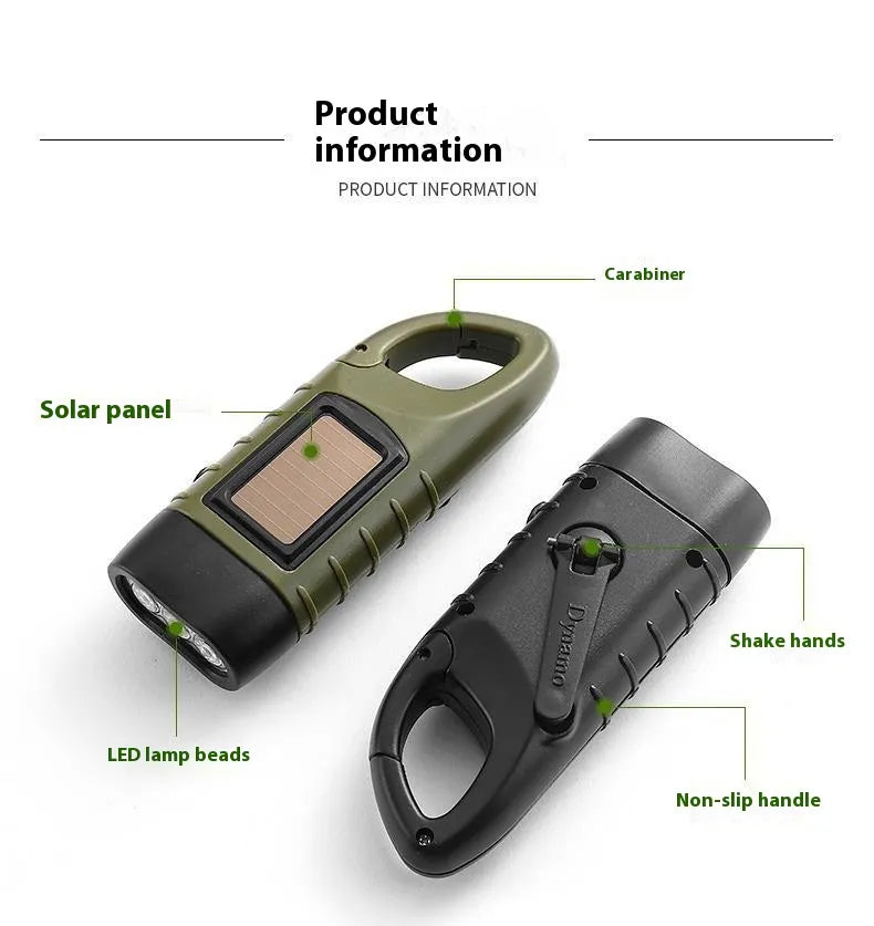 BrightTrail Solar-Handkurbel-LED-Taschenlampe | Brehn