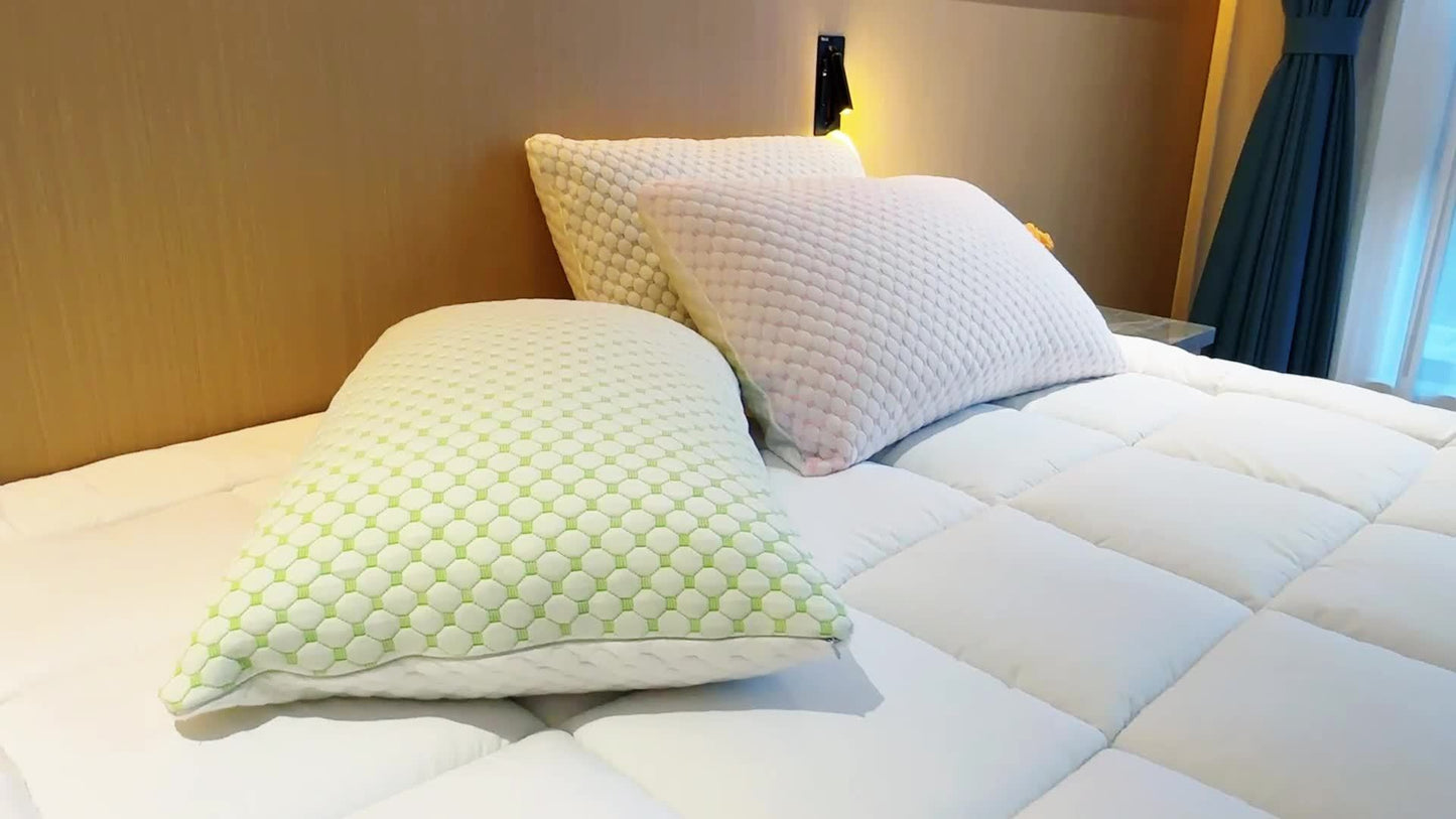Brehn | ChillPillow Breeze - Kühlendes Memory-Schaum-Kissen mit Bambusbezug