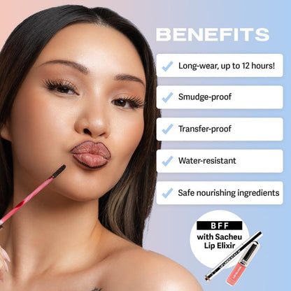 Brehn | Langanhaltender Peel-Off Lip Liner – 12-Stunden Wischfestigkeit