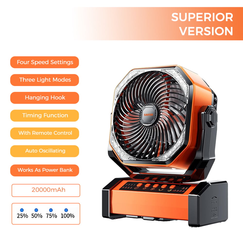 Wiederaufladbarer Campingventilator | Brehn