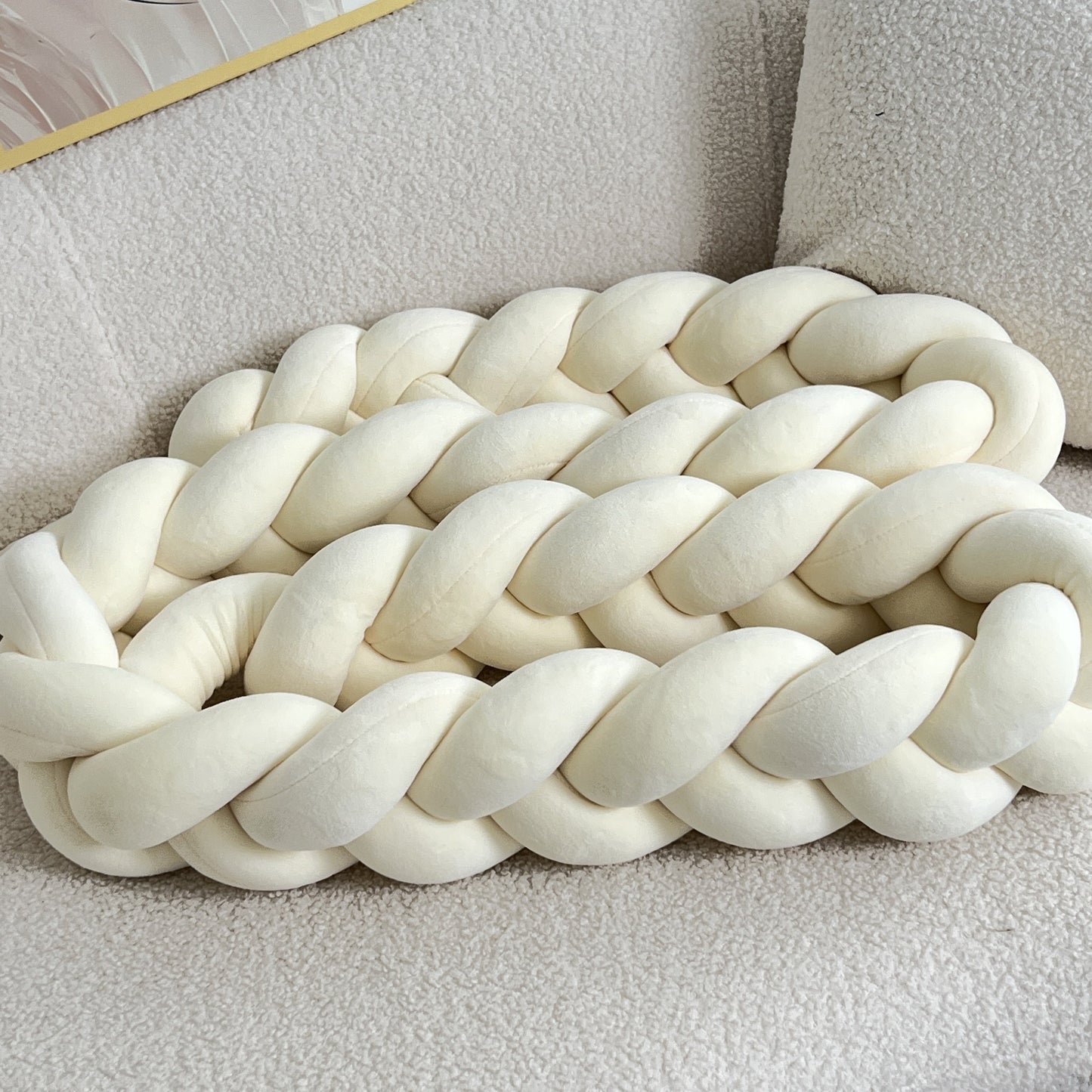 Brehn | WaveCushion - Moderner Waschbarer Bodenkissen mit Geometrie