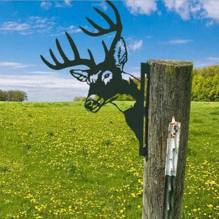 Brehn | Outdoor Garten Bauernhof Spionierender Ziegen Metall Kunstwerk Innen Dekoration