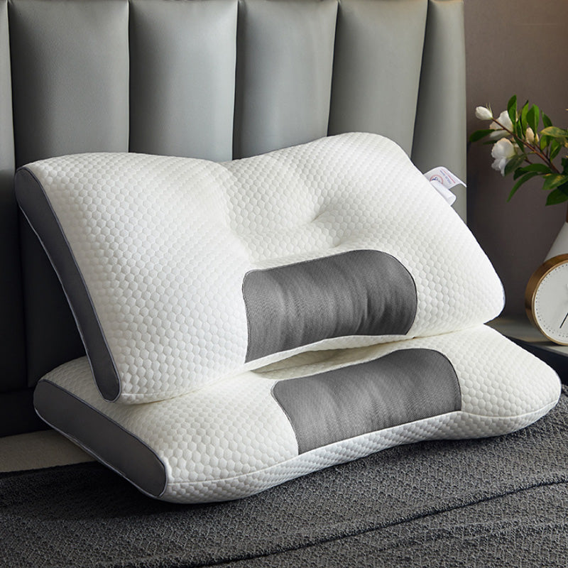 Brehn | LuxiRest Antibacterial Massage Pillow | Ergonomic Neck Support for Revitalizing Sleep and Relaxation