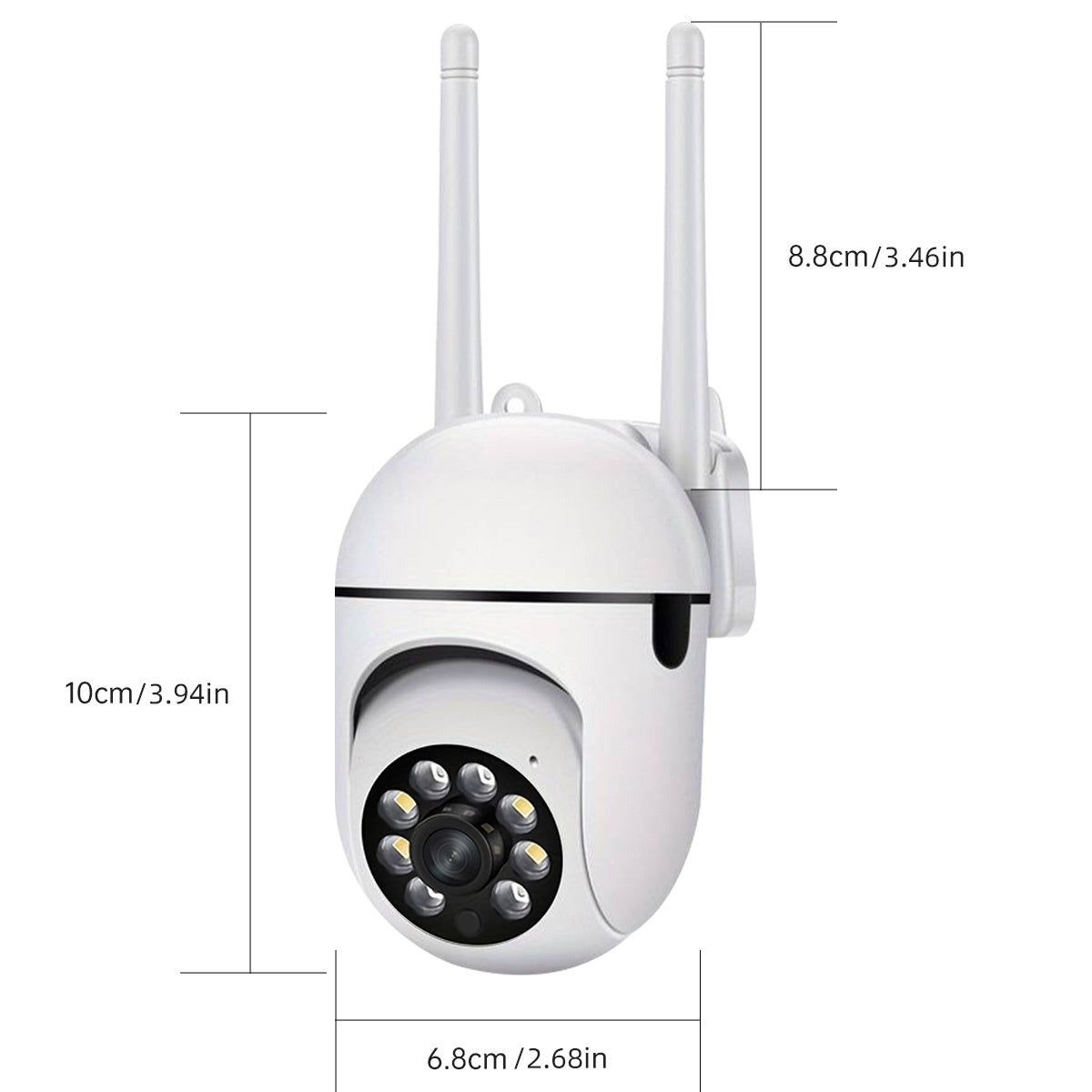 WLAN Überwachungskamera 2,4 GHz PTZ | Brehn