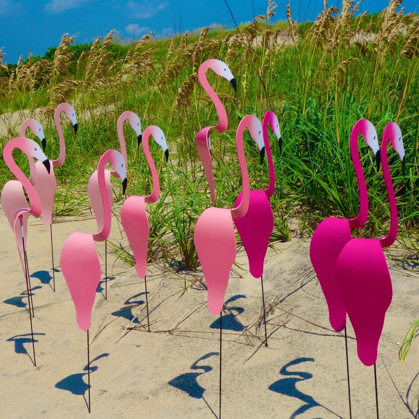 Wirbelnde Flamingo-Gartendekoration