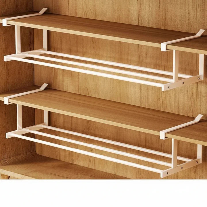 Unter-Regal-Ablage ohne Bohren – verstellbar 30–50 cm | Brehn