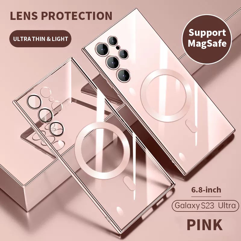 Transparente Luxus-Beschichtung Magnetische Abdeckung für Samsung