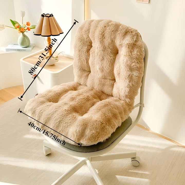 Weicher Sitzkissen aus Kunstpelz – Extra dick & kuschelig | Perfekt für Stuhl und Sofa | Brehn