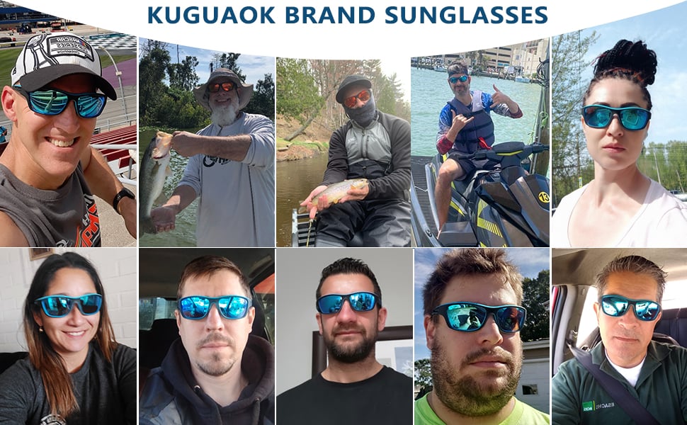 Brehn | Outdoor-Sport-Sonnenbrille mit blendfreien, polarisierten Gläse