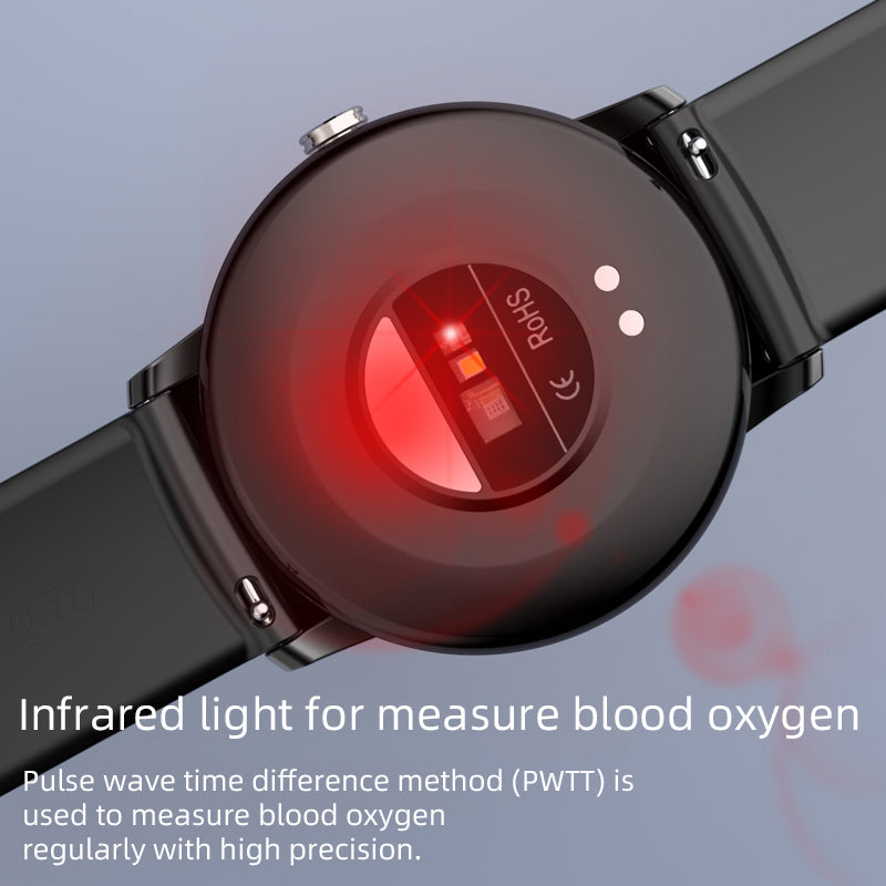 Brehn | BCKS02 Blutzucker messen Blutsauerstoff Blutdruck Herzfrequenz Bluetooth Smartwatch