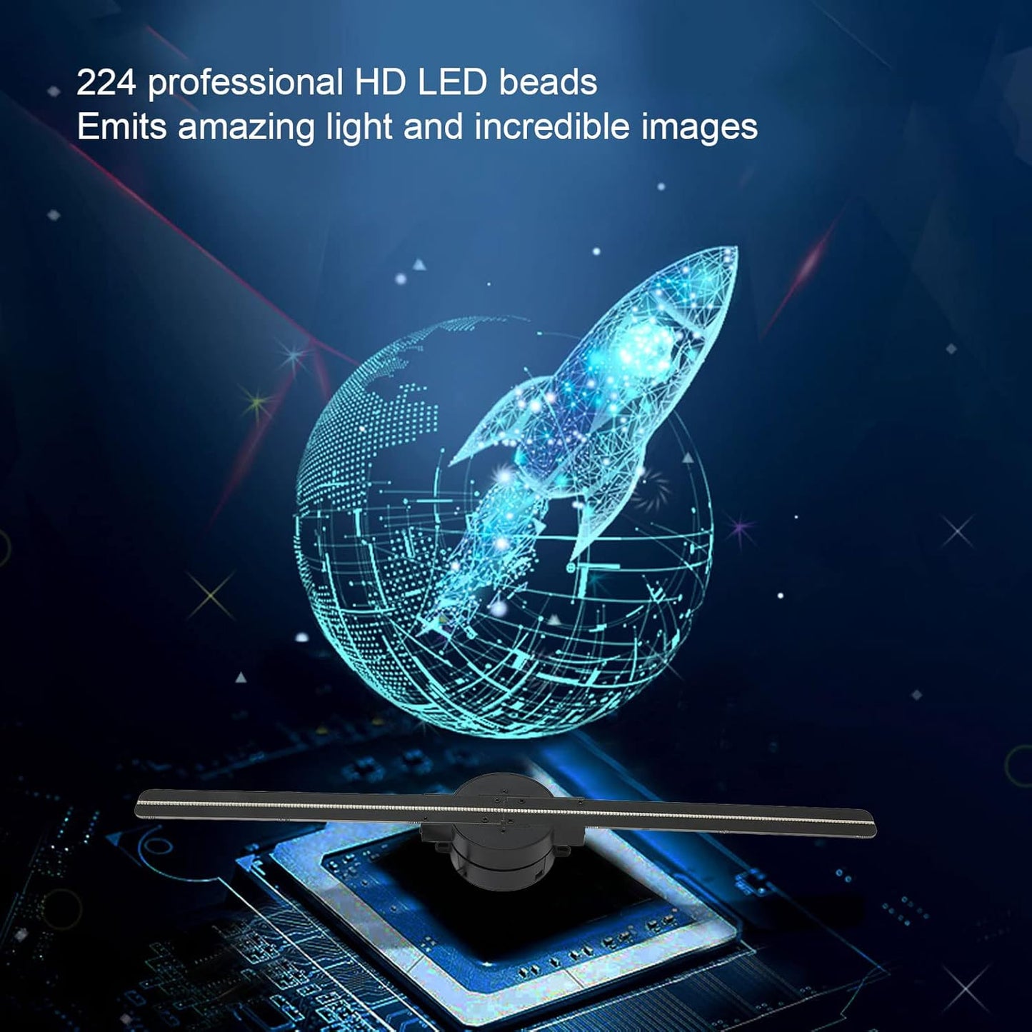 3D-Hologramm-LED-Lüfterprojektor