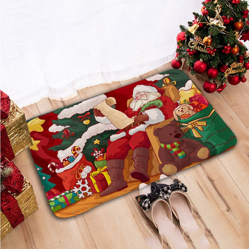 Brehn | Santa Claus Flanell Absorbierende Fußmatte