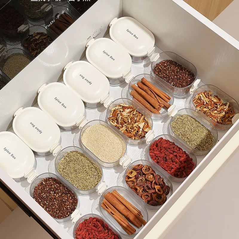 Gewürzboxen-Set stapelbar mit Deckel | Brehn