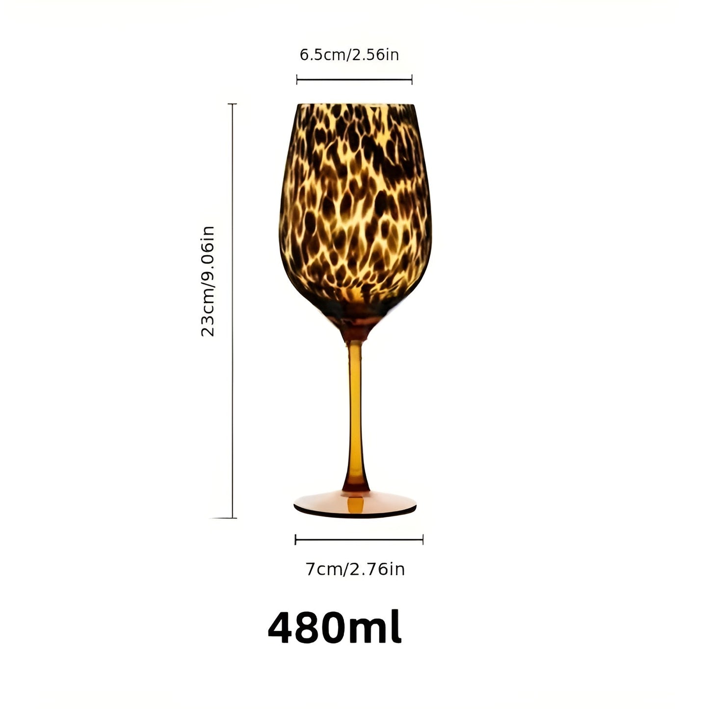 Weingläser mit Leopardenmuster – Vintage-Design im 2er-Set | Perfekt für besondere Anlässe