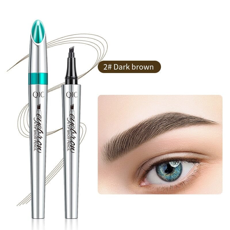 3D wasserfester Microblading-Augenbrauenstift mit 4 Gabelspitzen, Tattoo-Stift