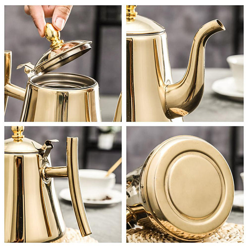 Edelstahl Teekanne mit abnehmbarem Teesieb 1.0L 1.5L 2.0L | Brehn