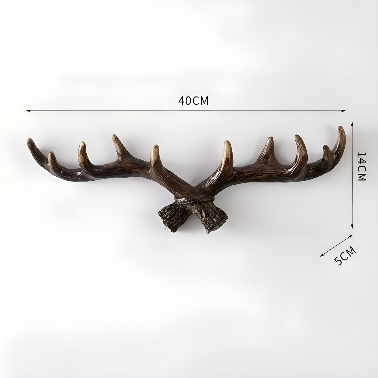 Antler Wandhaken – Retro-Design für Mäntel und Jacken | Dekorativer Mantelhaken | Brehn