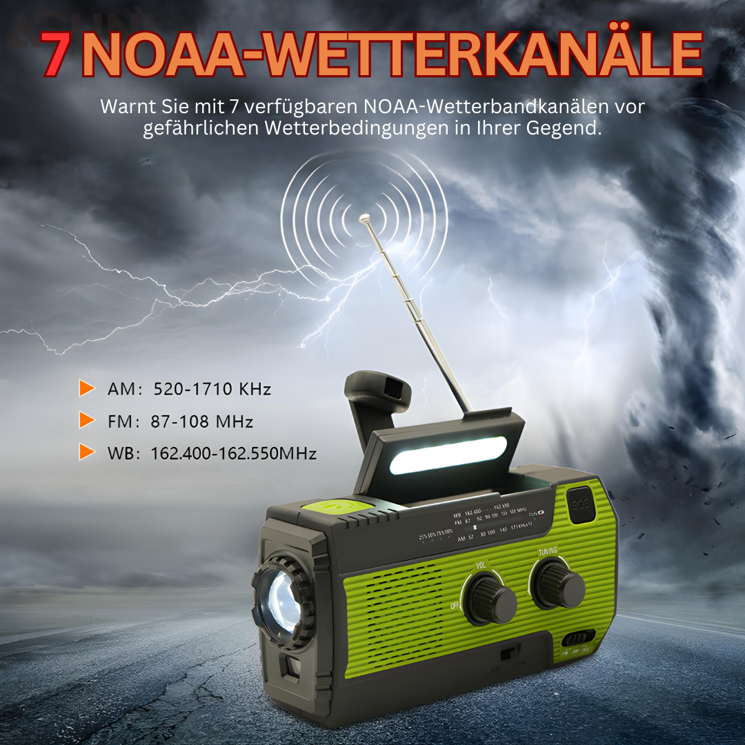 Brehn | Tragbares Notfall-Solarradio - PowerWave