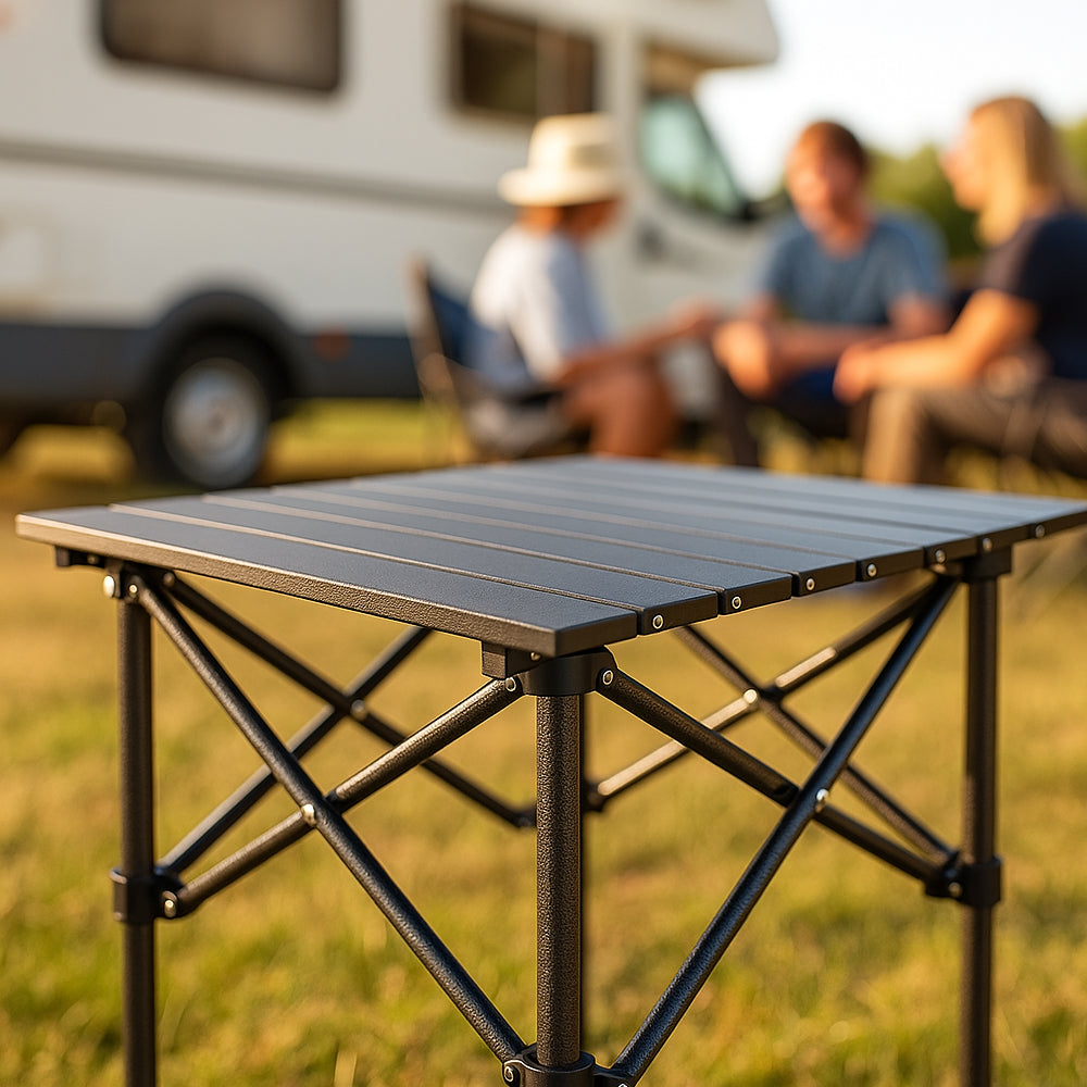 Klappbarer Campingtisch aus Kohlenstoffstahl | Brehn