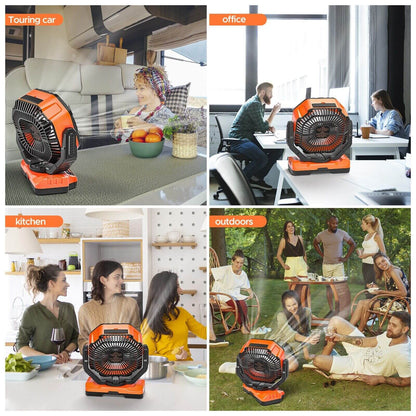 3 In 1 Kabelloser Camping Ventilator | Brehn