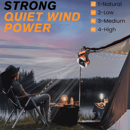 3 In 1 Kabelloser Camping Ventilator | Brehn