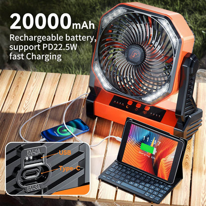 3 In 1 Kabelloser Camping Ventilator | Brehn