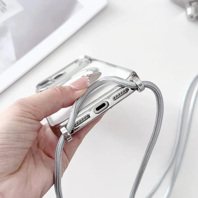 CarryLink – Verstellbares Handy-Lanyard mit transparenter MagSafe-Hülle