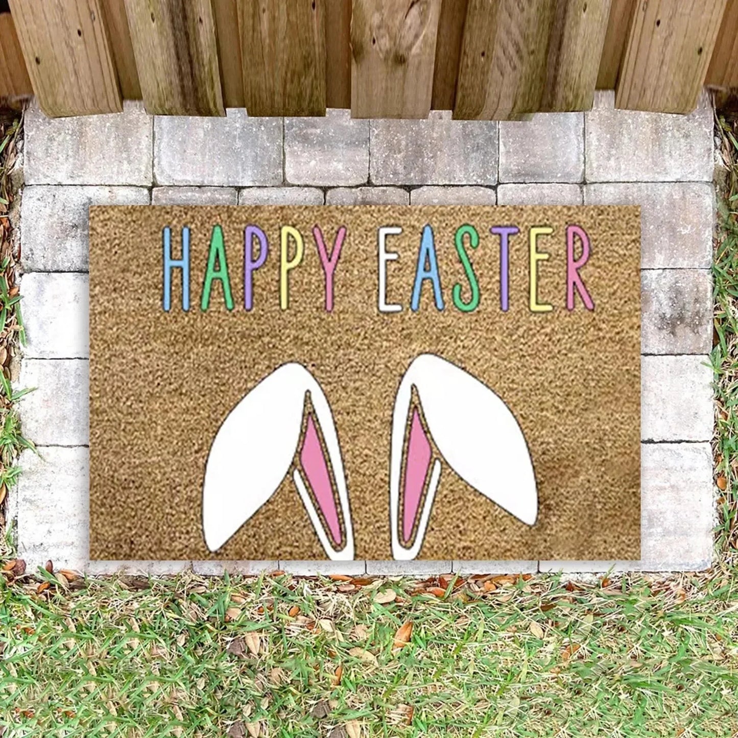 Brehn | Cartoon Bunny Rabbit Rutschfeste Fußmatte