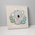 Boho Safari Dschungel Koala Beige und Grau auf Leinwand