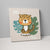 Boho Safari Dschungel Leopard Beige und Gelb auf Leinwand