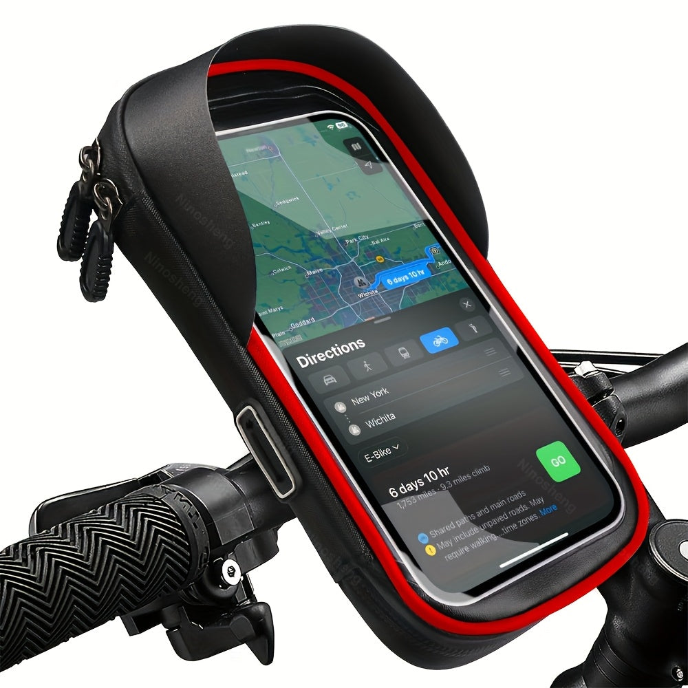 Wasserdichter Handyhalter für Fahrrad und Motorrad – 360° drehbar und geeignet für 4,5–6,4 Zoll | Brehn