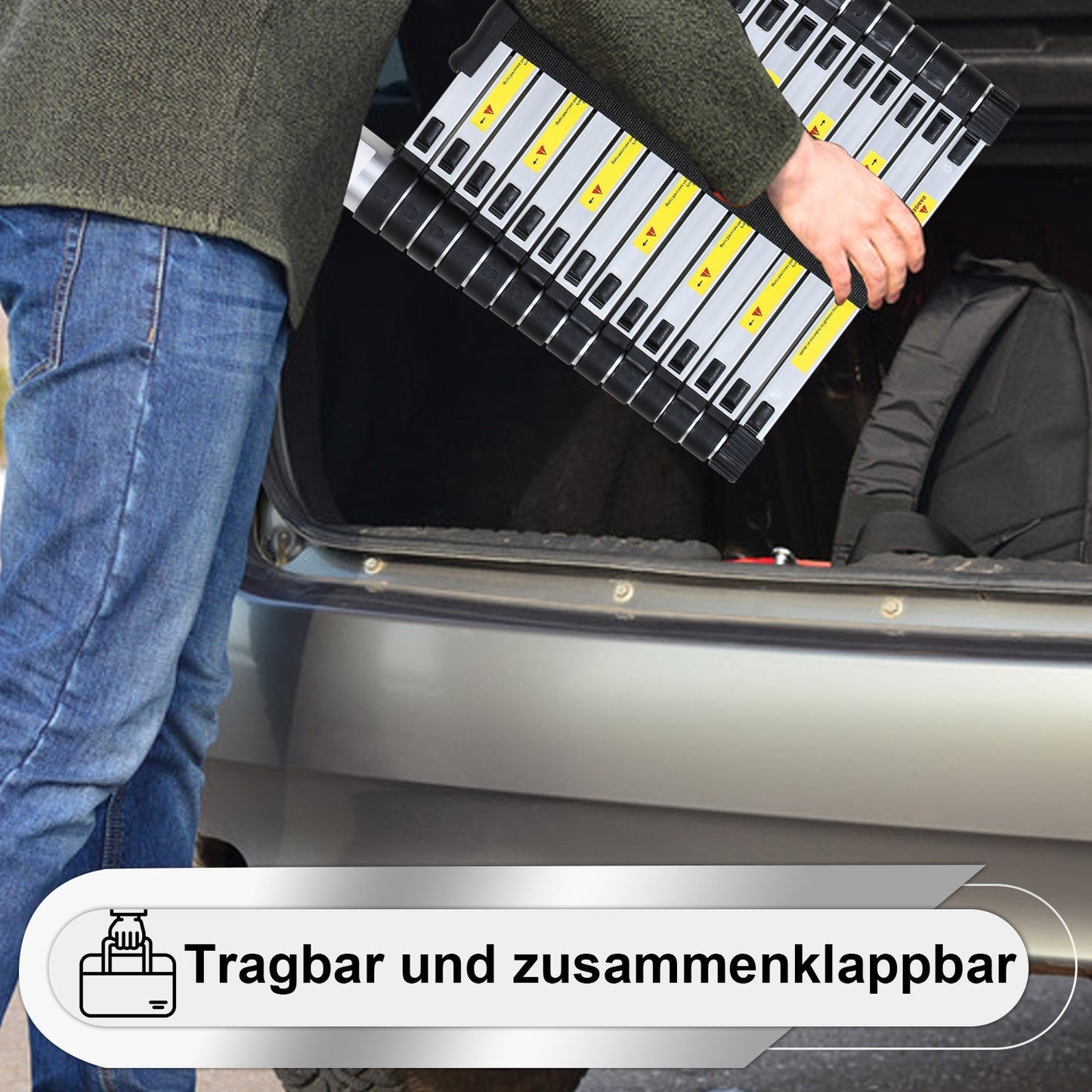Teleskopleiter Aluminium Belastbarkeit bis zu 150kg 2.6m-5m | Brehn
