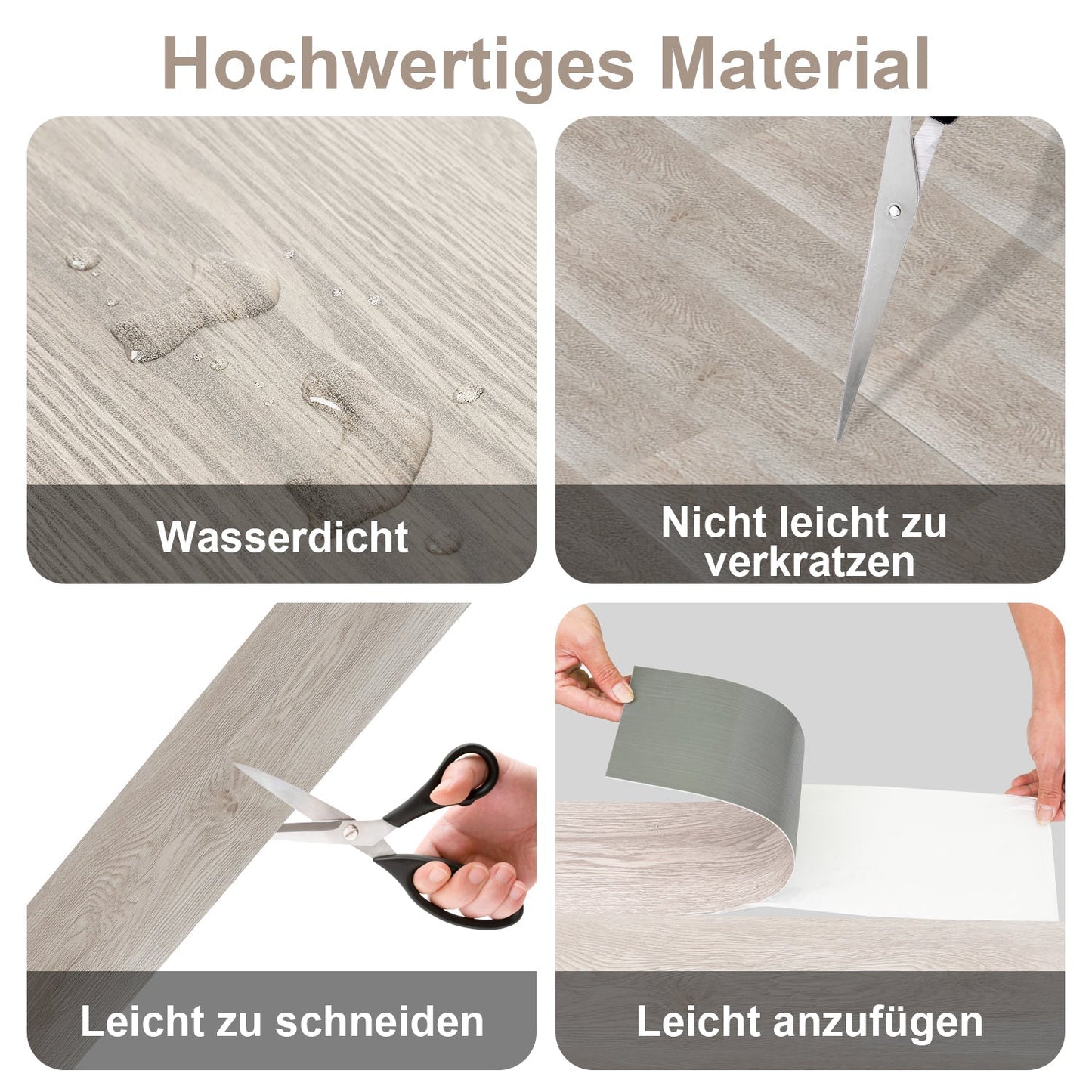 PVC Bodenbelag Selbstklebend Vinylboden 1.5mm Dicke | Brehn