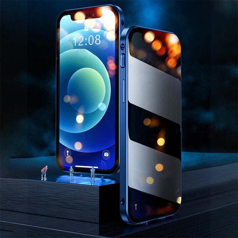 Brehn | Magnetisches gehärtetes Glas doppelseitig geeignet für iPhone